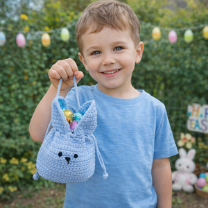 Csokiátadó, csokigyűjtő nyuszis szüzyők - Meska.hu