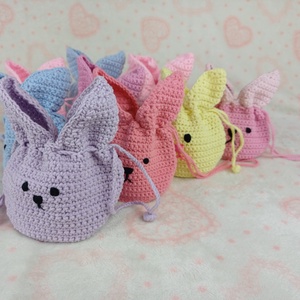 Csokiátadó, csokigyűjtő nyuszis szüzyők - ünnepi díszek, dekorációk - húsvéti díszek és dekorációk - húsvéti ajándékátadó - Meska.hu