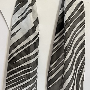 Zebra Sál - fekete - fehér - ruha & divat - sál, sapka, kendő - sál - Meska.hu