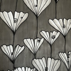 Fekete-szürke Sál - ruha & divat - sál, sapka, kendő - sál - Meska.hu