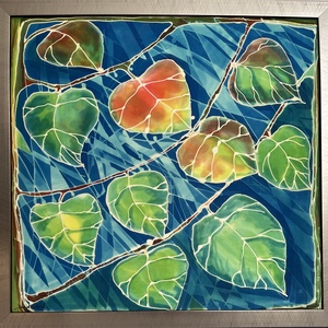 Festmény Modern kerettel, falikép, Művészet, Festmény, Festmény vegyes technika, Selyemfestés, MESKA