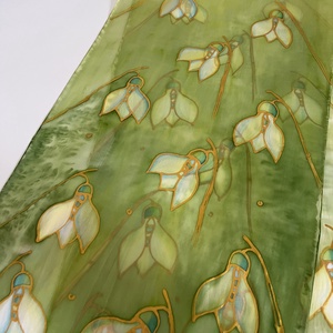 Hóvirágos sál - ruha & divat - sál, sapka, kendő - sál - Meska.hu