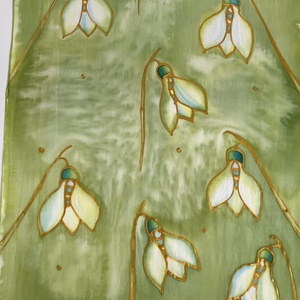 Hóvirágos sál - ruha & divat - sál, sapka, kendő - sál - Meska.hu