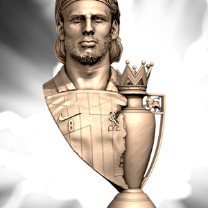 Szoboszlai Dominik Premier Liga kupagyőztes szobor - művészet - szobor - kerámia - Meska.hu