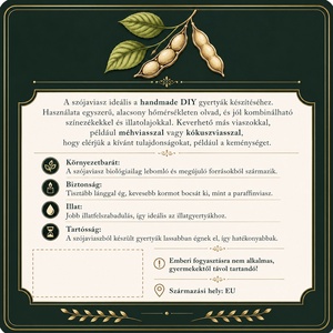 Szójaviasz 250g DIY alapanyag - kellékek & szerszámok - vegyes alapanyag - gyertya alapanyag - szójaviasz gyertya alapanyag - Meska.hu
