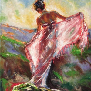 Táncolj a széllel Szőke Gábor olajfestmény - művészet - festmény - olajfestmény - Meska.hu