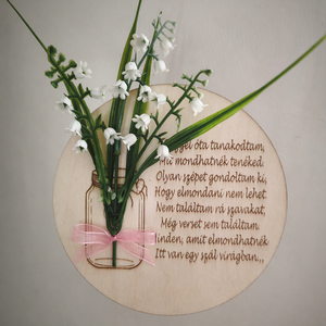 Anyák napi tábla , Otthon & Életmód, Dekoráció, Ajtó- és ablak dekoráció, Ajtódísz & Kopogtató, Famegmunkálás, MESKA