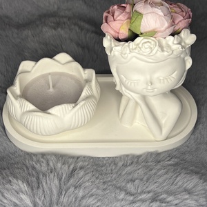 Kerámiaporos dekor szett - otthon & életmód - dekoráció - asztal és polc dekoráció - asztaldísz - Meska.hu