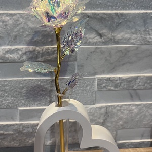 Szív alakú váza virággal - otthon & életmód - dekoráció - asztal és polc dekoráció - asztaldísz - Meska.hu