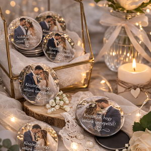 Egyedi esküvői köszönőajándék - otthon & életmód - konyhafelszerelés, tálalás - konyhai dekoráció - hűtőmágnes - Meska.hu