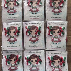 Ünnepi hajdísz szett a legkisebbeknek - esküvő - hajdísz - kontydísz & hajdísz - Meska.hu