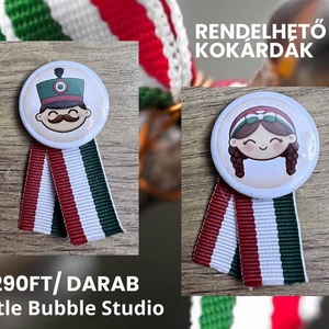 Egyedi kokárda - Meska.hu