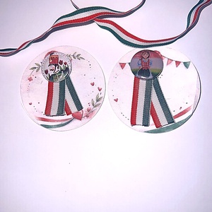 Egyedi kokárda - ékszer - kitűző és bross - Meska.hu