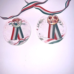 Egyedi kokárda - ékszer - kitűző és bross - Meska.hu