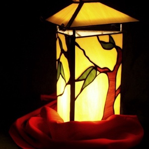 Japán bonsay lámpa, Otthon & Lakás, Lámpa, Hangulatlámpa, Mindenmás, Üvegművészet, Meska