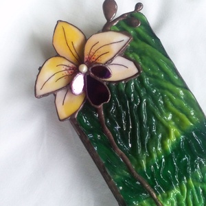 Trópusi orchideás tiffany ékszerdoboz - ékszer - ékszertartó - ékszerdoboz - Meska.hu