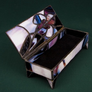  Tiffany Nőszirmos -ékszerdoboz - ékszer - ékszertartó - ékszerdoboz - Meska.hu