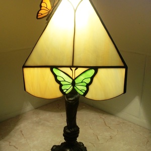 Pillangós tiffany lámpa - otthon & életmód - lámpa - asztali lámpa - Meska.hu