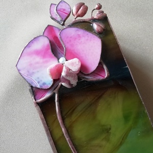 Lila orchideás luxus ékszerdoboz - ékszer - ékszertartó - ékszerdoboz - Meska.hu