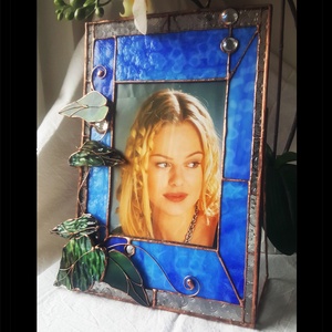 Für-Elise fotókeret és tükör, Esküvő, Emlék & Ajándék, Nászajándék, Esküvői pénzátadó képkeret, Üvegművészet, Ékszerkészítés, MESKA