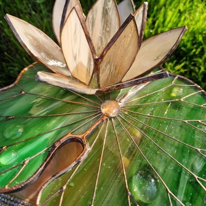 Fairy-dream tavirózsa mécsestartó - otthon & életmód - dekoráció - asztal és polc dekoráció - díszüveg - Meska.hu