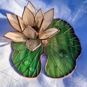 Fairy-dream tavirózsa mécsestartó - otthon & életmód - dekoráció - asztal és polc dekoráció - díszüveg - Meska.hu