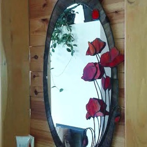 3D pipacsos tükör - otthon & életmód - dekoráció - tükör - Meska.hu 3D pipacsos tükör - otthon & életmód - dekoráció - tükör - Meska.hu