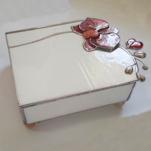 3D Orchideás ékszerdoboz tiffany üvegből - ékszer - ékszertartó - ékszerdoboz - Meska.hu 3D Orchideás ékszerdoboz tiffany üvegből - ékszer - ékszertartó - ékszerdoboz - Meska.hu
