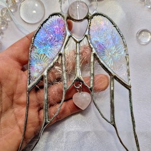 Csupaszárny kristályangyal jégvirágos üveggel - Meska.hu