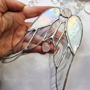 Csupaszárny kristályangyal jeges csillogás - karácsony - karácsonyi lakásdekoráció - karácsonyi ablakdíszek, ablakmatricák - Meska.hu