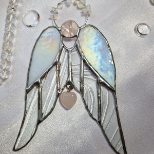 Csupaszárny kristályangyal jeges csillogás - karácsony - karácsonyi lakásdekoráció - karácsonyi ablakdíszek, ablakmatricák - Meska.hu