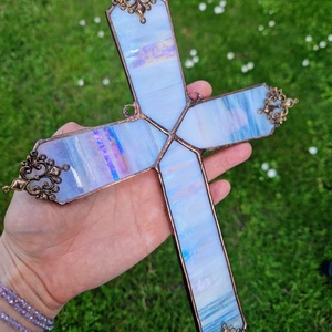 Gyöngyházkereszt - otthon & életmód - vallás - kereszt - Meska.hu