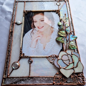 True Love gyöngyházas esküvői fotókeret  - esküvő - emlék & ajándék - nászajándék - esküvői pénzátadó képkeret - Meska.hu