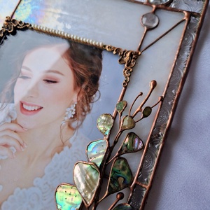 True Love gyöngyházas esküvői fotókeret  - esküvő - emlék & ajándék - nászajándék - esküvői pénzátadó képkeret - Meska.hu