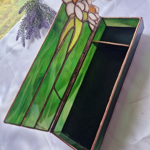 Nárcisz-pár ékszerdoboz - ékszer - ékszertartó - ékszerdoboz - Meska.hu