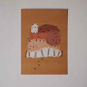 Cica A6 print - művészet - grafika & illusztráció - Meska.hu