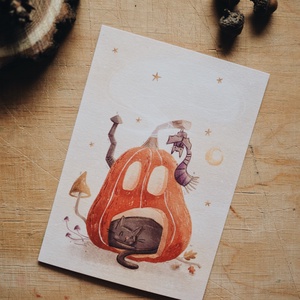 Halloween A6 print, Művészet, Grafika & Illusztráció, Digitális, Fotó, grafika, rajz, illusztráció, MESKA