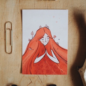 Otthon vagyok A6 print - művészet - grafika & illusztráció - digitális - Meska.hu