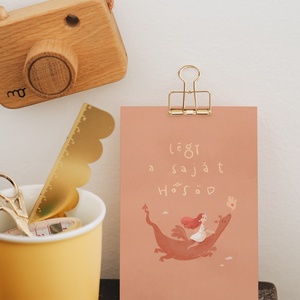 Légy a saját hősöd A6 print - művészet - grafika & illusztráció - digitális - Meska.hu