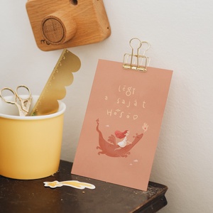 Légy a saját hősöd A6 print - művészet - grafika & illusztráció - digitális - Meska.hu