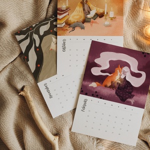 ILLUSZTRÁCIÓS NAPTÁR 2026 - otthon & életmód - papír, írószer - naptár & tervező - Meska.hu