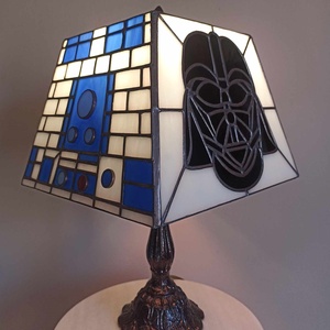 Star Wars Tiffany lámpa, Otthon & Lakás, Lámpa, Fali & Mennyezeti lámpa, Üvegművészet, MESKA