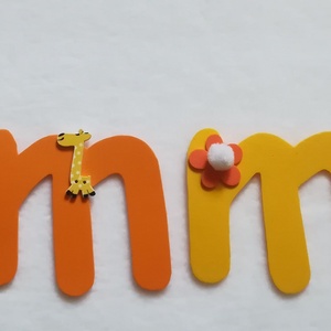 Dekorgumi név (Emma) - Meska.hu