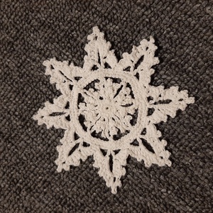 Horgolt hópehely 7., Otthon & Életmód, Dísztárgy, Dekoráció, Mindenmás, MESKA