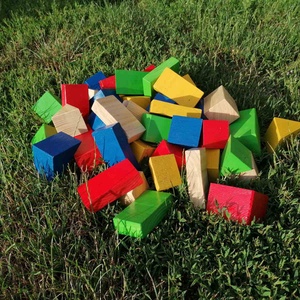 Színes óriás építőkocka - Meska.hu