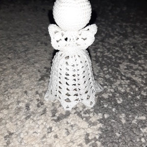 Horgolt angyal, Karácsony, Karácsonyi lakásdekoráció, Karácsonyfadíszek, Horgolás, MESKA