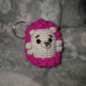 Sünis kulcstartó , Táska & Tok, Kulcstartó & Táskadísz, Kulcstartó, Horgolás, MESKA