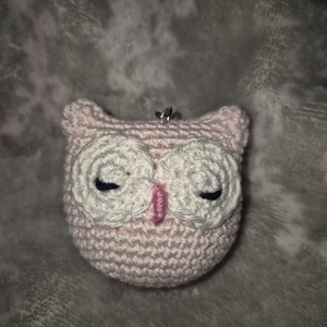 Baglyos kulcstartó , Táska & Tok, Kulcstartó & Táskadísz, Kulcstartó, Horgolás, MESKA