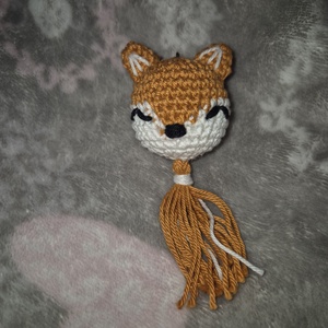 Rókás kulcstartó , Táska & Tok, Kulcstartó & Táskadísz, Kulcstartó, Horgolás, MESKA