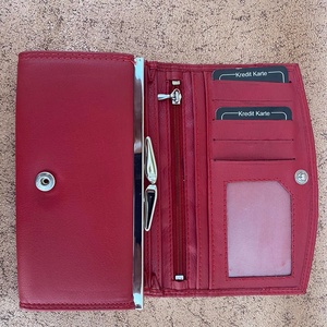 Női  bőr pénztárca RFID védelemmel - táska & tok - pénztárca & más tok - pénztárca - Meska.hu